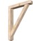 Ekena Millwork Traditional Craftsman Smooth Bracket w/ Offset Brace, Douglas Fir, 5 1/2"W x 34"D x 42"H BKT0604X34X42TRA04SDF - alternate 1